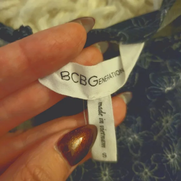 Women's Navy / White Floral Print Romper - Picture 3 of 4